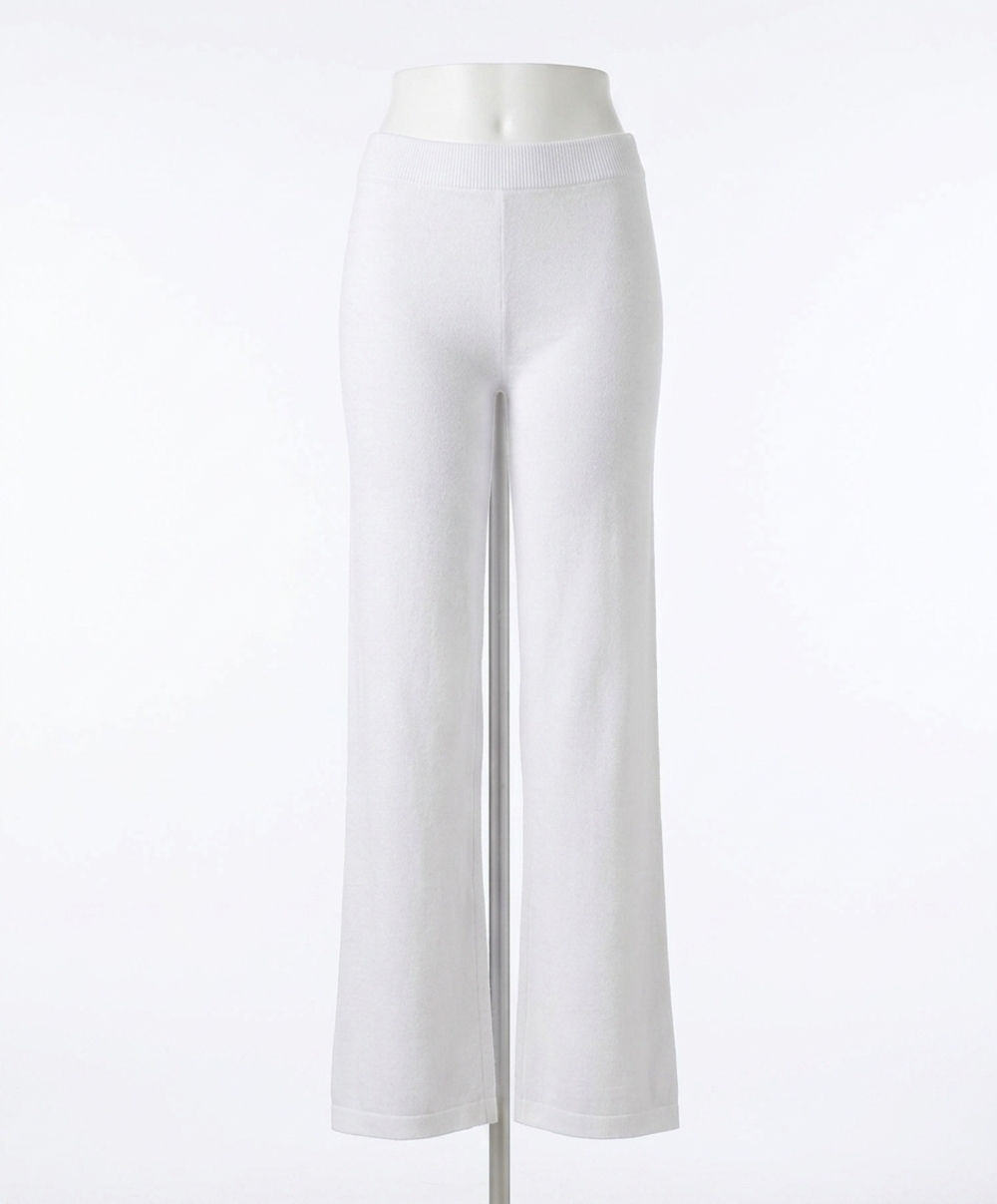 NEW FRENCH KYSS knit pants in white